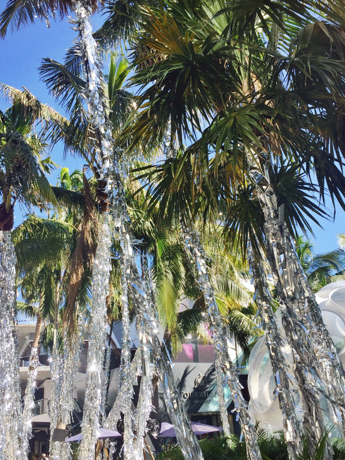 miami design district tinsel trees