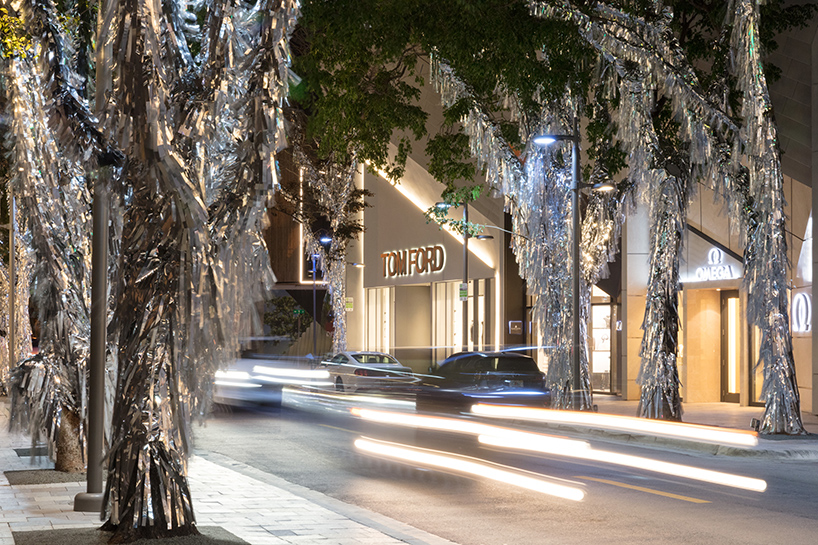 miami design district tinsel trees