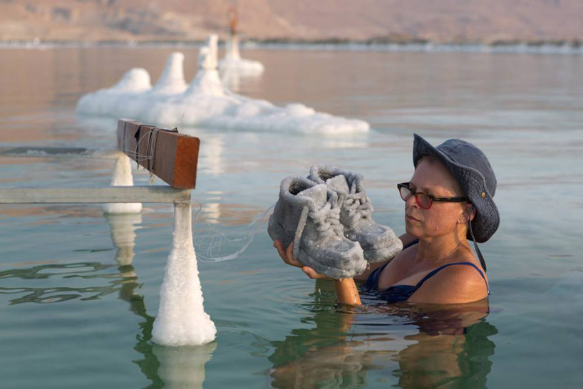 sigalit landau salt years salt sculptures dead sea baptism