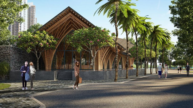 VTN architects' intricately arched restaurant in xiamen uses locally-sourced bamboo - 2
