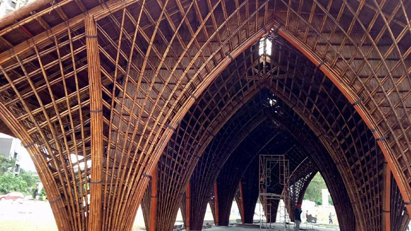 VTN architects' intricately arched restaurant in xiamen uses locally-sourced bamboo - 6
