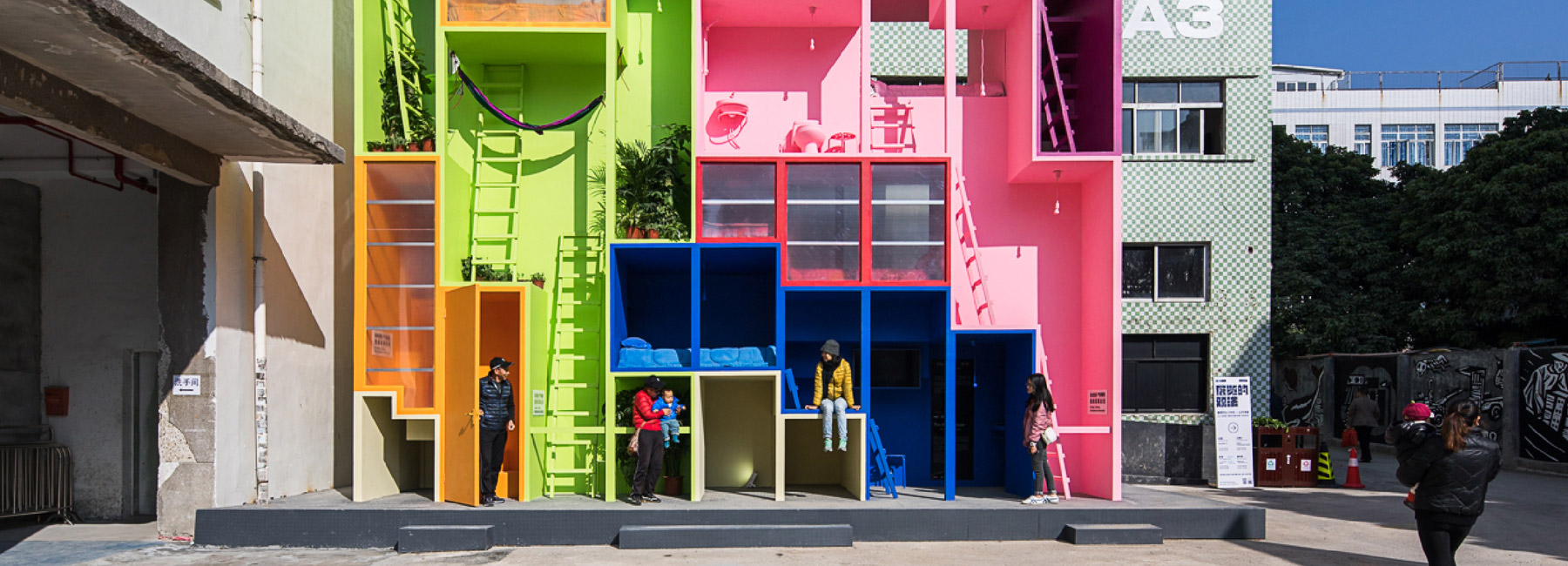 MVRDV's (W)ego house is a stackable hotel resolving the egoistic nature of urban cities