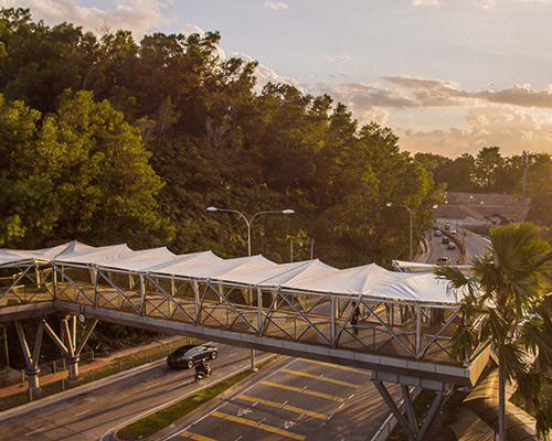 eleena jamil designs a gateway pedestrian bridge to kuala lumpur's commercial district