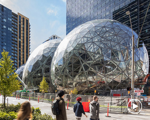 amazon spheres, the mini rainforest campus in seattle by NBBJ