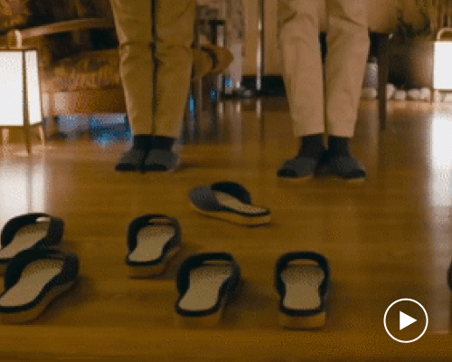 nissan self-driving slippers surprise hotel guests by parking themselves
