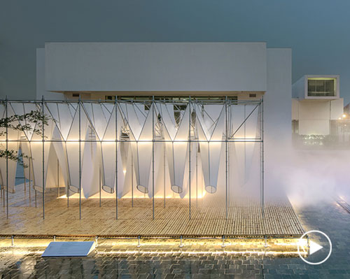 serendipity studio + KWA architects' 'mist encounter' changes depending on natural light and breeze