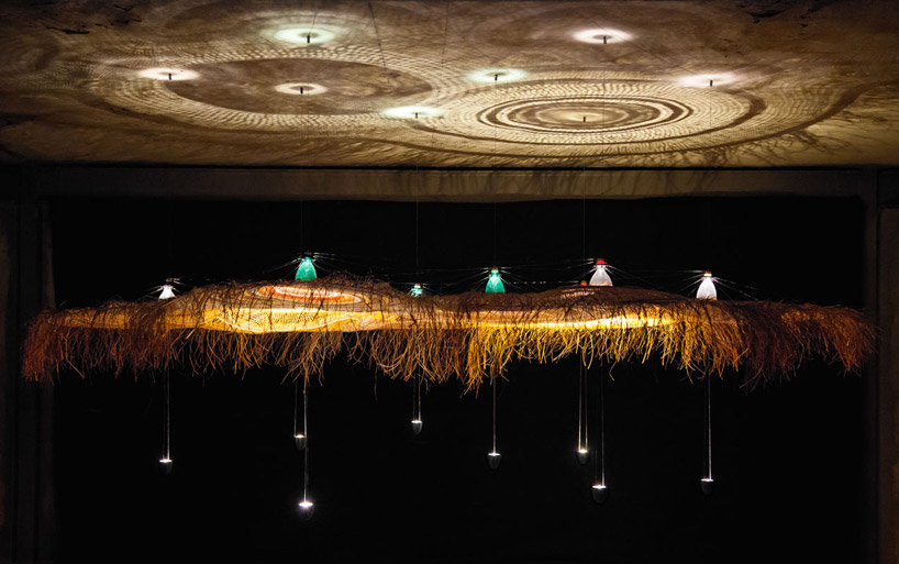 the finished PET plastic lamps on show at NVG australia