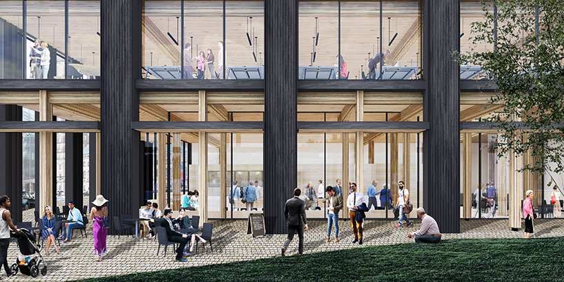 michael green timber office building newark