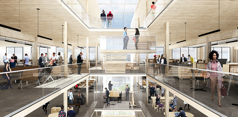 michael green timber office building newark