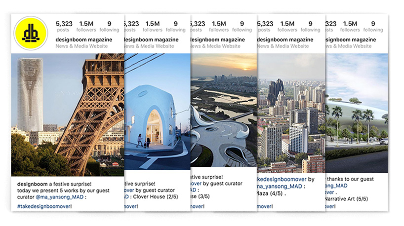 #takedesignboomover guest curators architects designboom instagram