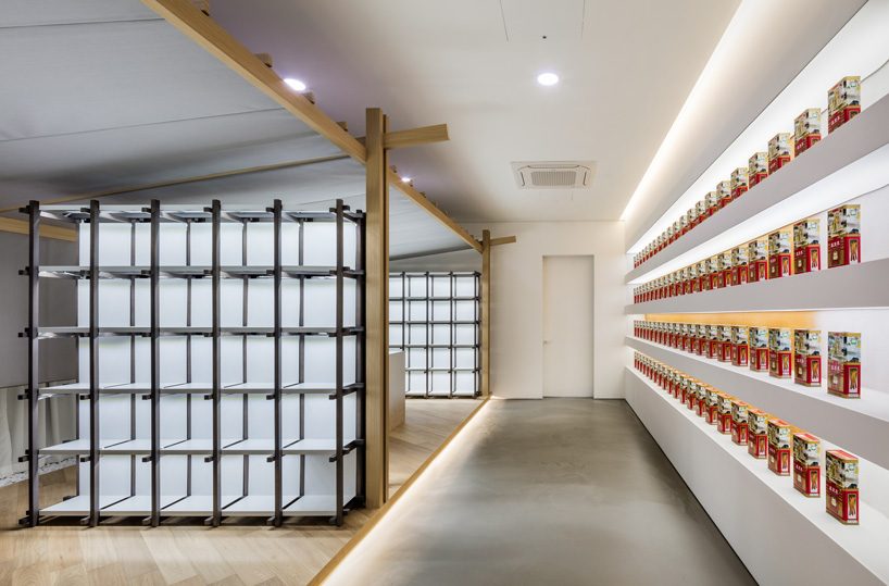 ginseng showroom by sml + the cornerz reinterprets traditional cultivating structure as retail area