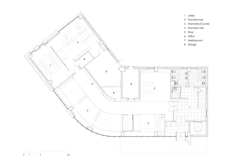 ginseng showroom by sml + the cornerz reinterprets traditional cultivating structure as retail area