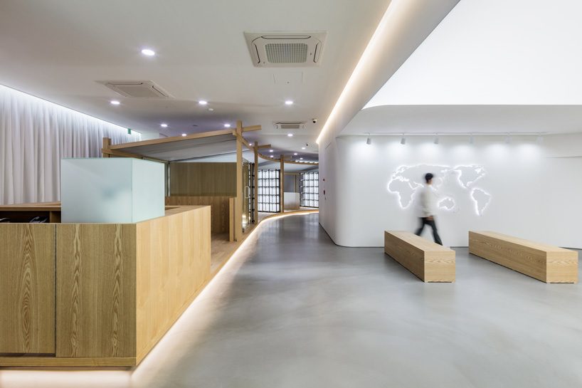 ginseng showroom by sml + the cornerz reinterprets traditional cultivating structure as retail area