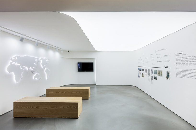 ginseng showroom by sml + the cornerz reinterprets traditional cultivating structure as retail area