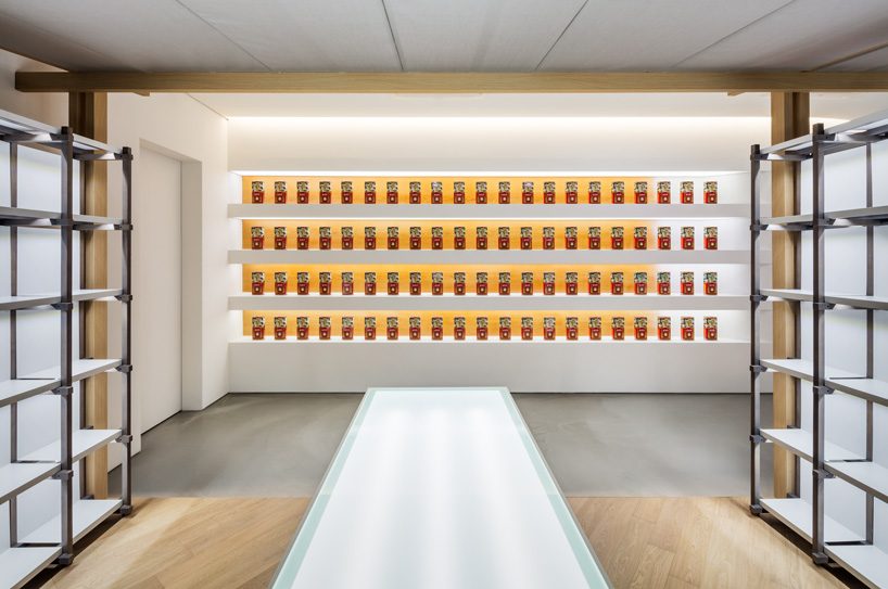 ginseng showroom by sml + the cornerz reinterprets traditional cultivating structure as retail area