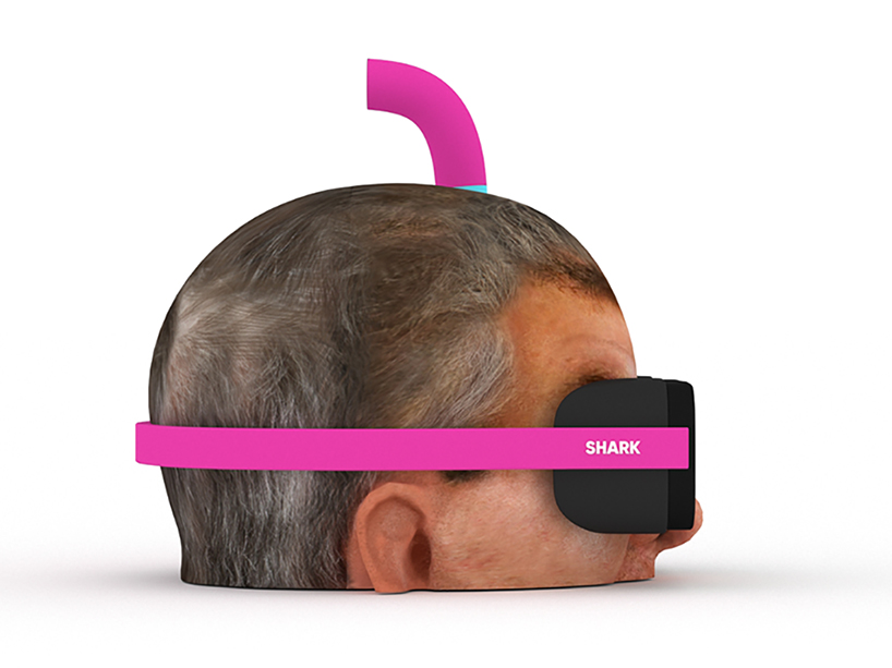 inflated damien hirst head