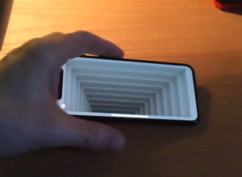 unsettlingly awesome iPhone X illusion will suck you into an infinite abyss of anxiety