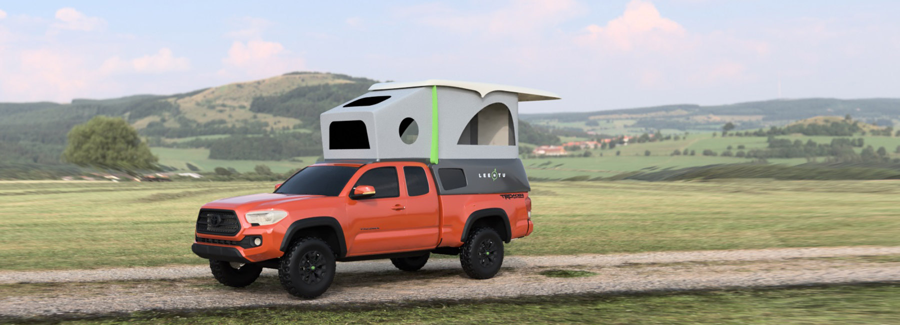 leentu ultra lightweight popup camper features aerodynamic design