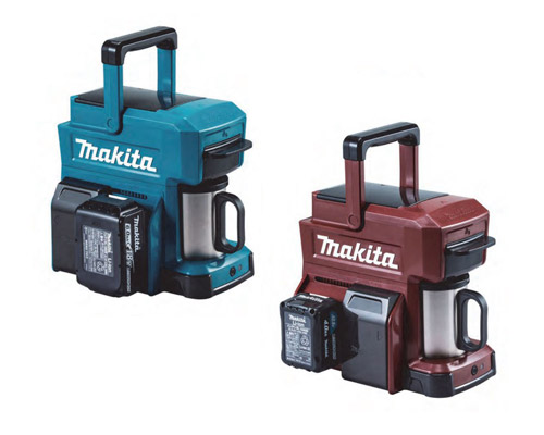 rugged coffee maker runs off power tool batteries for the perfect construction worker brew