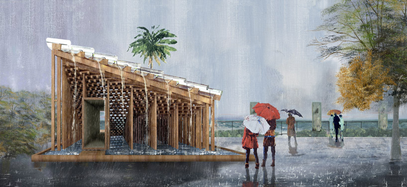 new office works' winning entry for west kowloon pavilion mimics the growth of trees