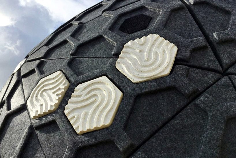 from trash to tiles the trashpresso upcycles waste into architectural décor