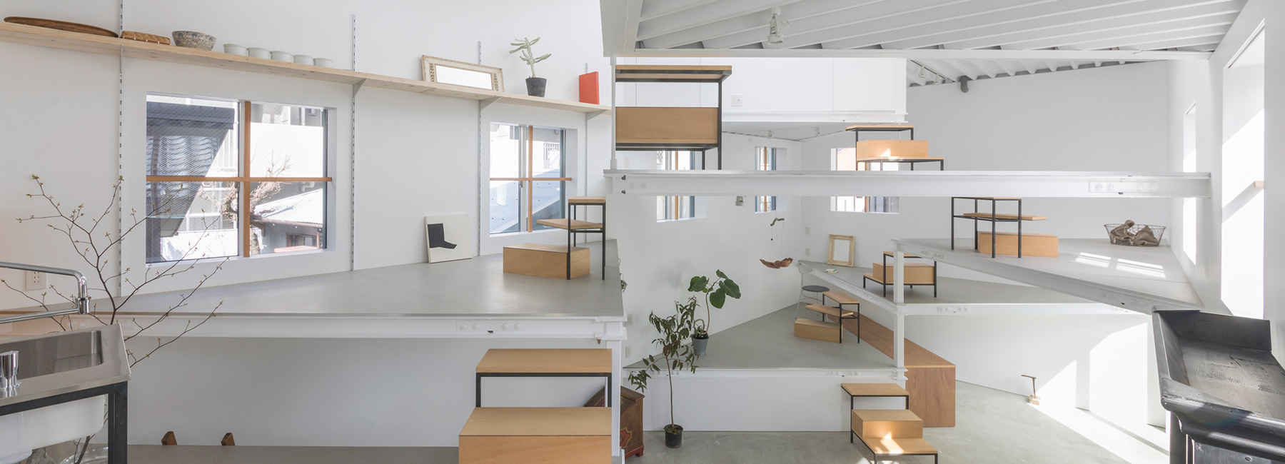 tato architects designed an unorthodox living arrangement in japan