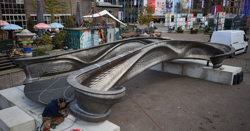 world's first 3D printed steel bridge is ready for installation says MX3D