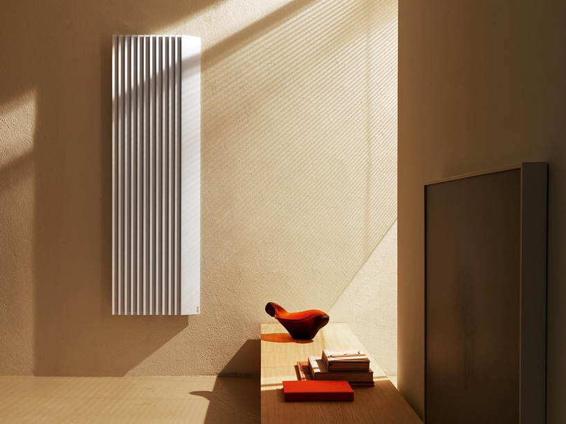 alberto meda designs modular radiator with pleated surfaces for tubes radiatori
