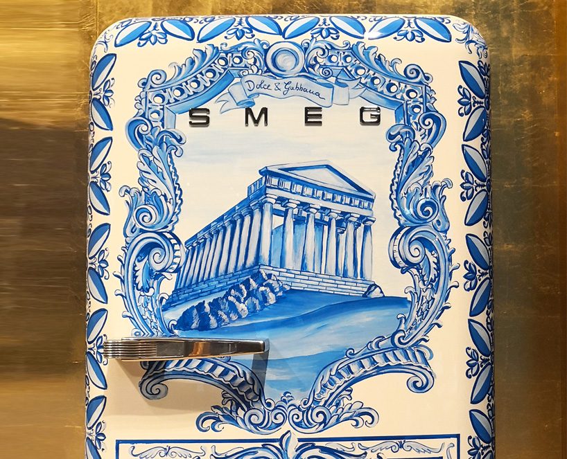 dolce & gabbana X smeg transform kitchen appliances with sicilian-inspired patterns