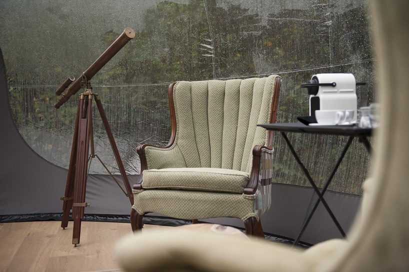 transparent bubble domes in ireland offer guests a chance to sleep under the starry sky