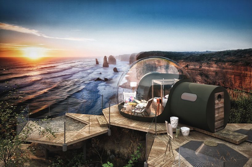 transparent bubble domes in ireland offer guests a chance to sleep under the starry sky