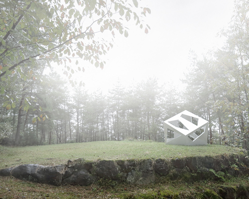 moriyuki ochiai architects sets a constellation of stargazing tea rooms in bisei, japan
