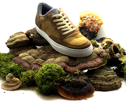 nat-2 ™ x zvnder's vegan fungi sneaker is made from tree fungus and innovative materials