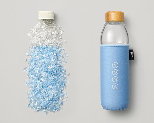 parley & soma upcycle ocean plastic waste into reusable bottles