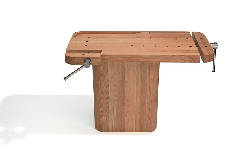 snøhetta reinterprets the traditional sloyd bench for sawaya & moroni