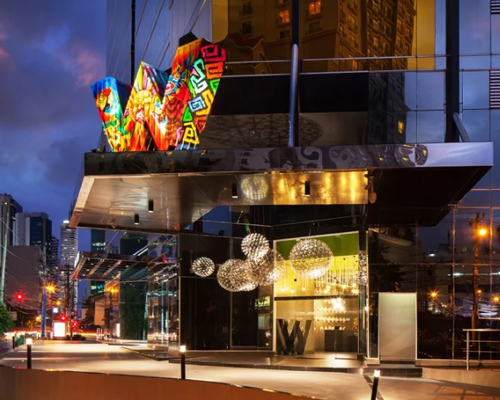 studio gaia designs first W hotel in central america with colorful indigenous patterns