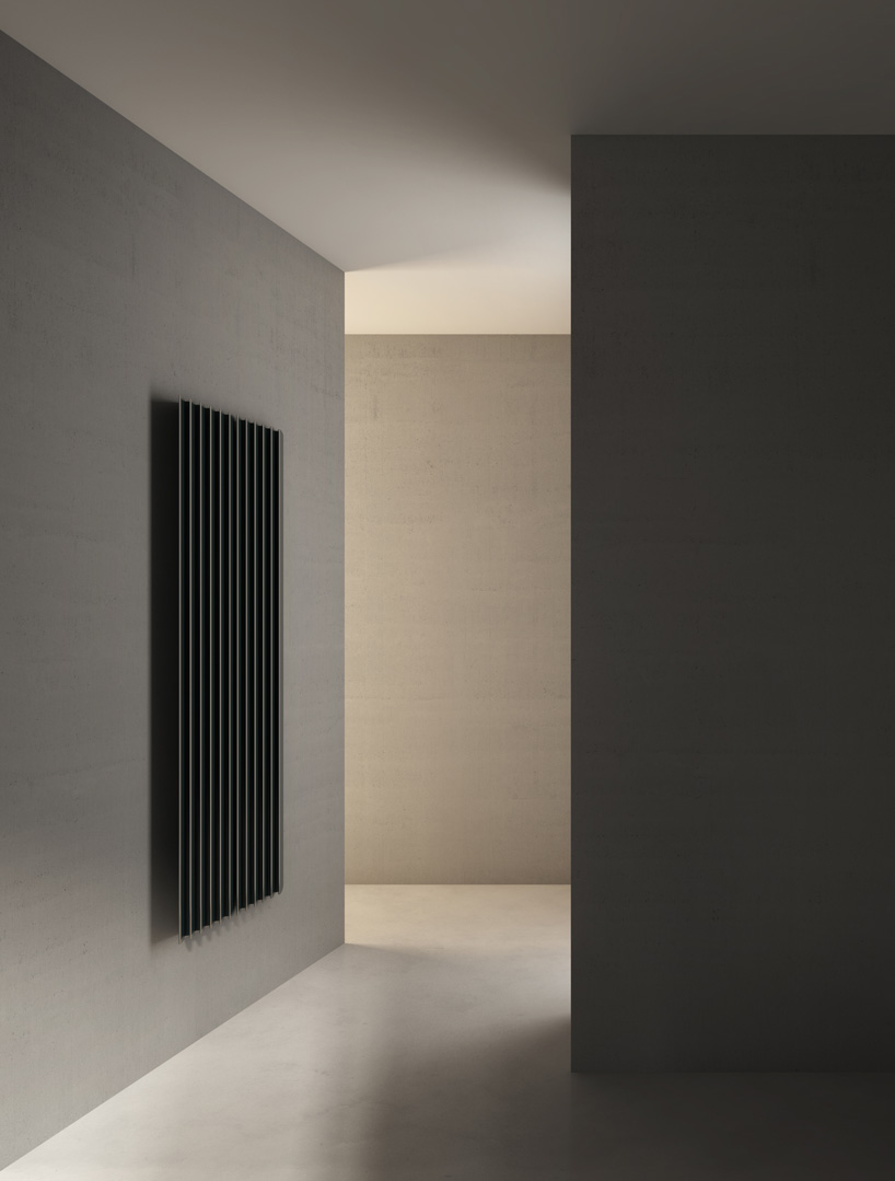 alberto meda designs modular radiator with pleated surfaces for tubes radiatori