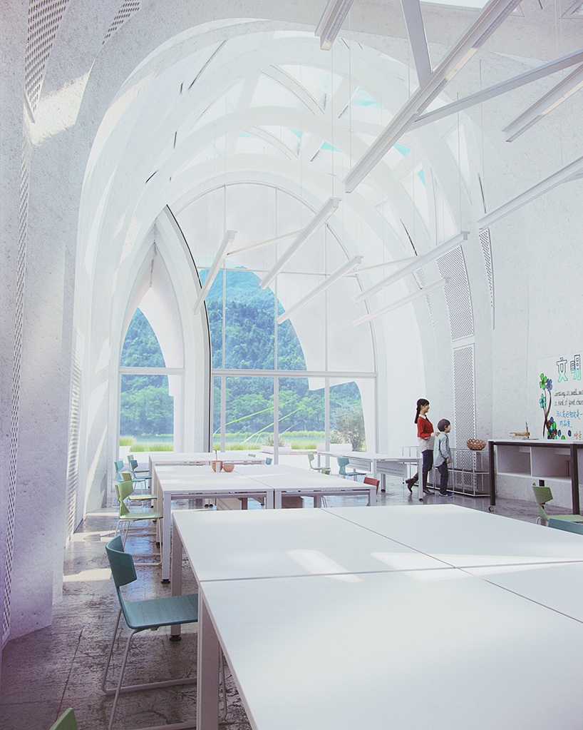 zaha hadid architects plans school in rural china using robotic construction techniques - 6