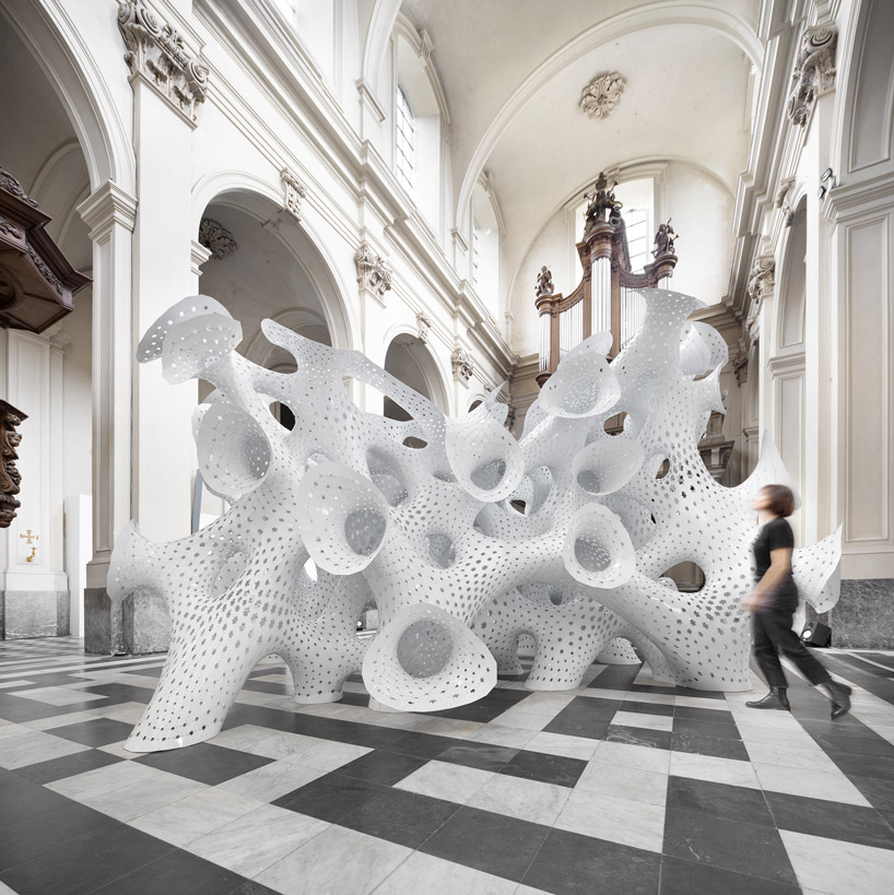 marc fornes theverymany nonlin lin pavilion bruges triennale