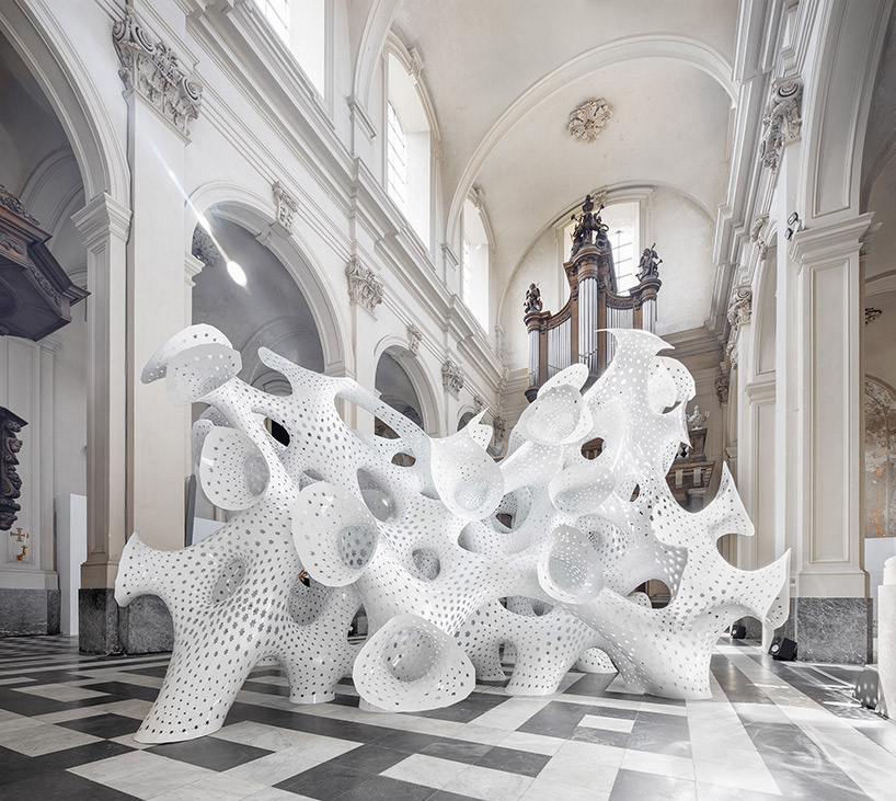 marc fornes theverymany nonlin lin pavilion bruges triennale