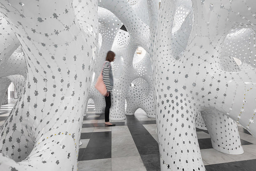 marc fornes theverymany nonlin lin pavilion bruges triennale