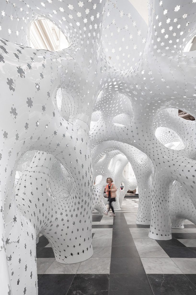 marc fornes theverymany nonlin lin pavilion bruges triennale