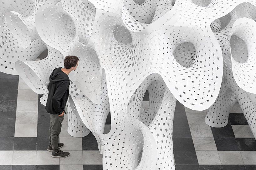 marc fornes theverymany nonlin lin pavilion bruges triennale
