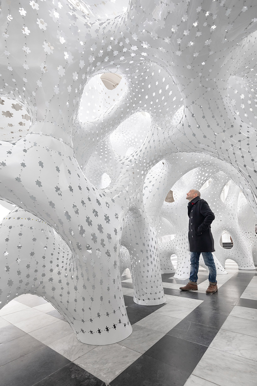 marc fornes theverymany nonlin lin pavilion bruges triennale
