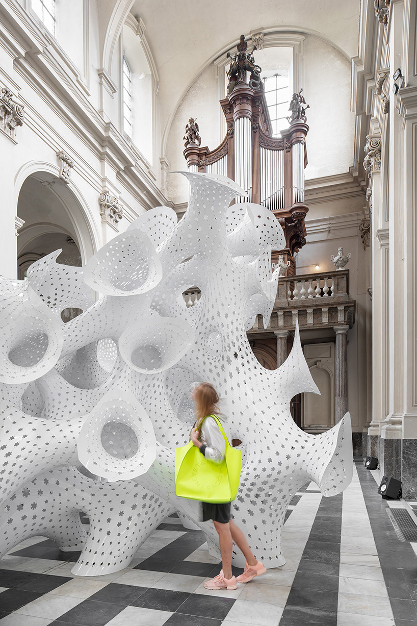 marc fornes theverymany nonlin lin pavilion bruges triennale