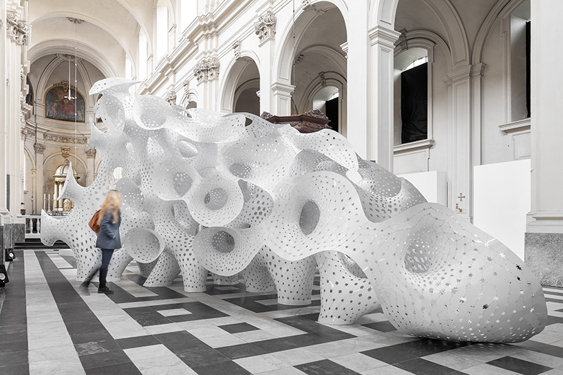 marc fornes theverymany nonlin lin pavilion bruges triennale