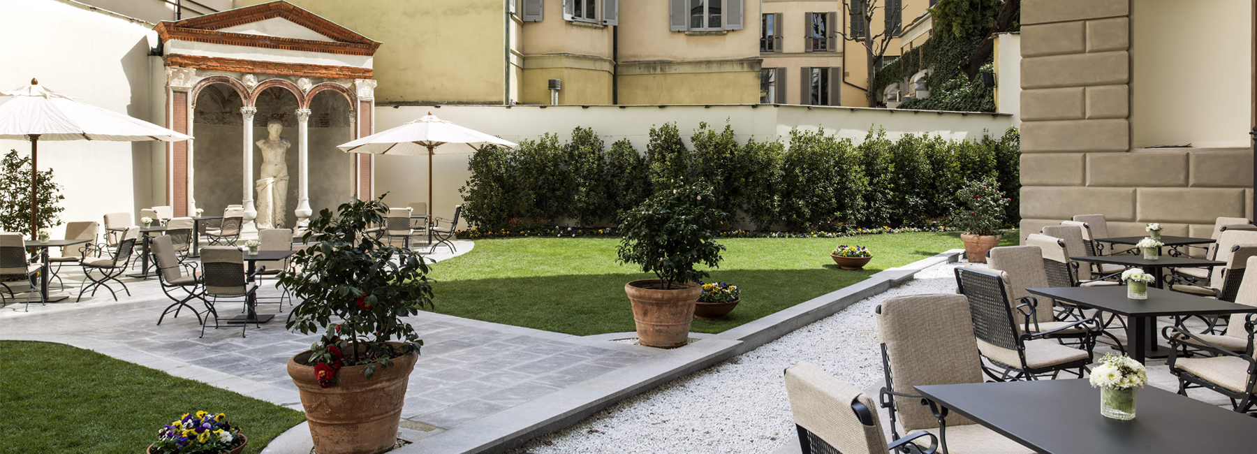 paper moon giardino by AB concept is a calming sanctuary within milan's bustling streets