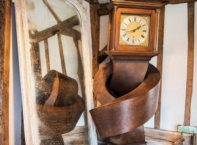 the stubborn old timepiece, even after its aggressive transformation