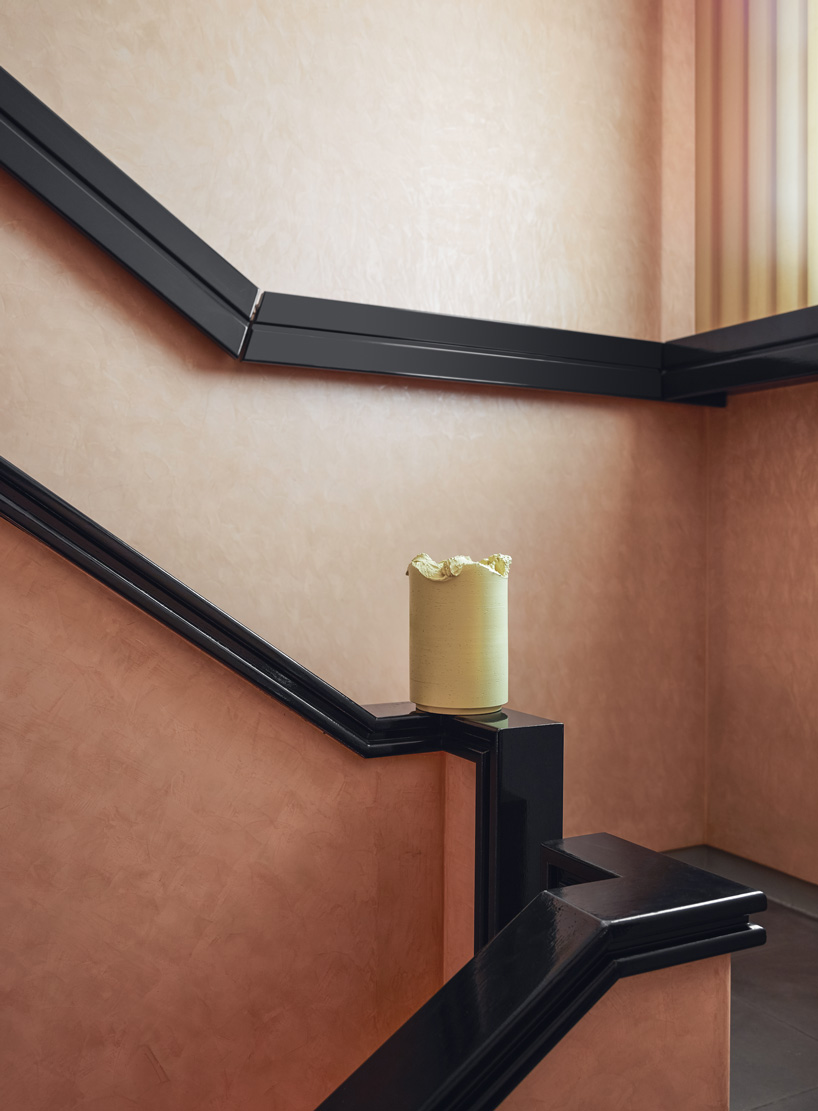 formafantasma creates cylindrical vases with cracks and imperfections for bitossi