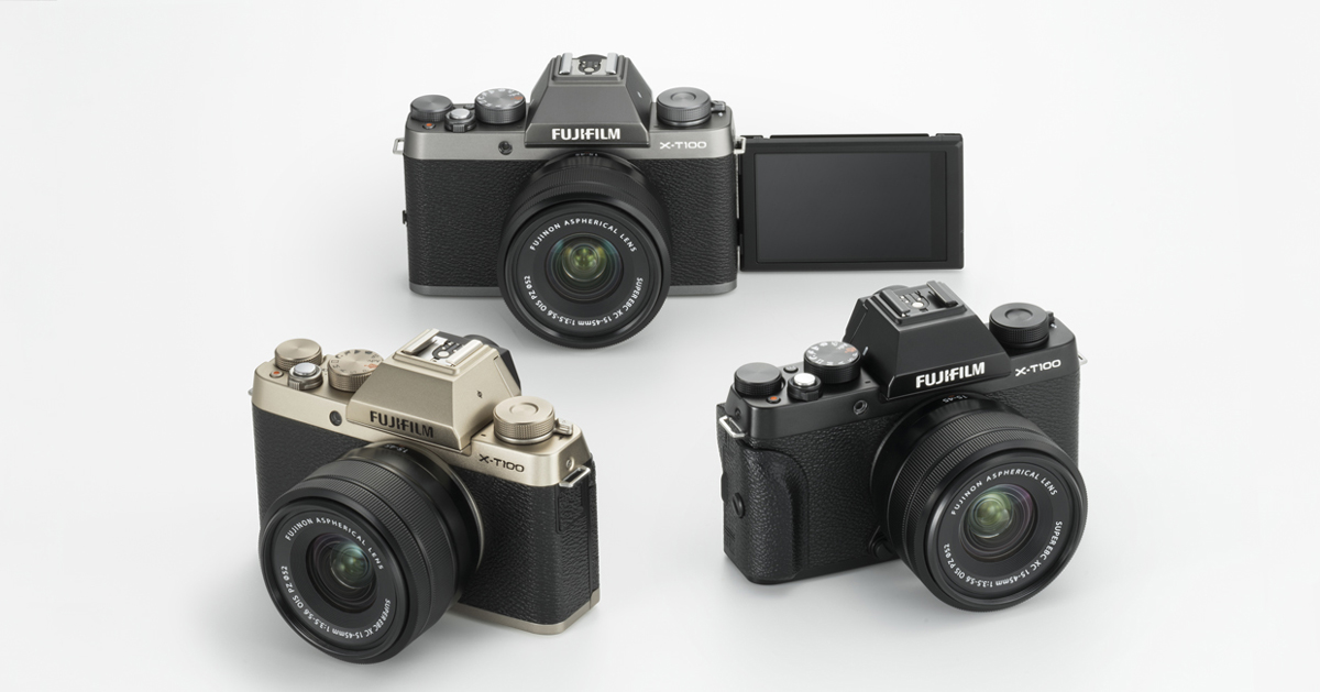 classic style at entry level, fujifilm unveils the mirrorless X-T100